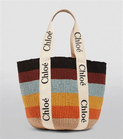 chloe woody basket|chloxc3xa9 woody large canvas tote.